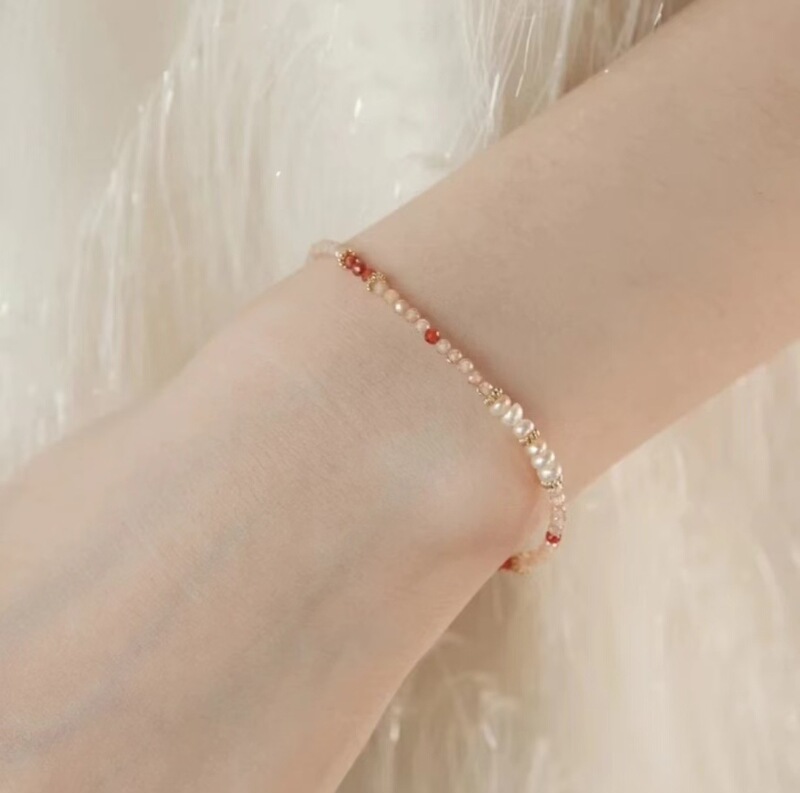 Fairy-Style Zircon Light Luxury Bracelet High-End Jewelry Natural Freshwater Pearl Bracelet Beaded Wholesale