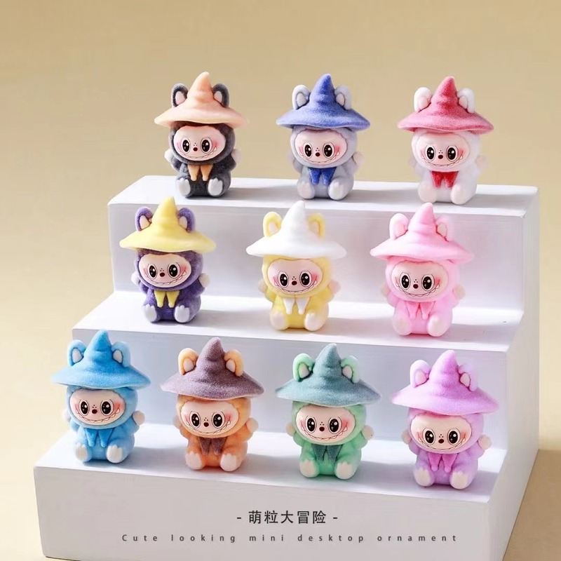 新しい植毛ラブ布かわいい漫画ビニール人形手作りペンダント立体アクセサリー漫画車のデスクトップディスプレイ|undefined