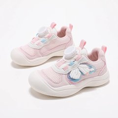 子供の子供靴2025春の新しい靴のネットの通気性の女の子のファッションのカジュアルシューズの組み合わせのファッションの運動靴