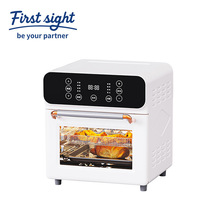 白黑轻奢数显空气炸电烤箱 家用商用多功能烘焙烤鸡一体料理箱