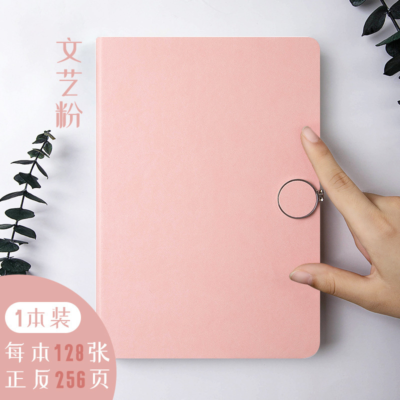 A5ノートはシンプルな大学生の日記の手帳を厚くして、シンプルなins風の硬い皮のネットの赤い少女の心の文を作ります。|undefined