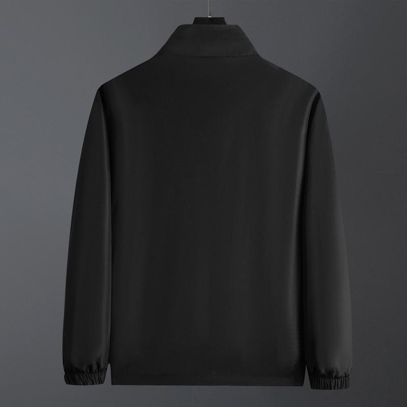 Chaquetas de Otoño 2023 para Hombre, Chaquetas de Negocios de Color Sólido, Chaquetas Deportivas Casuales con Cuello Alto para Hombre