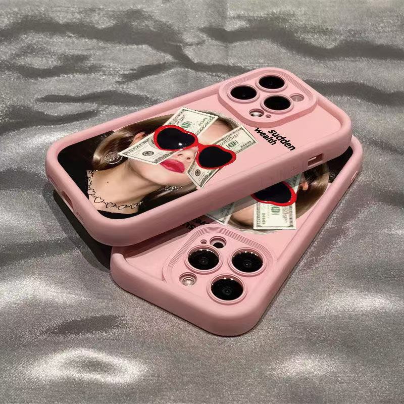 Gafas de sol para billetes iPhone 16pro funda para teléfono móvil Apple 15 Europa y América 14 chicas 13promax nuevo 12x