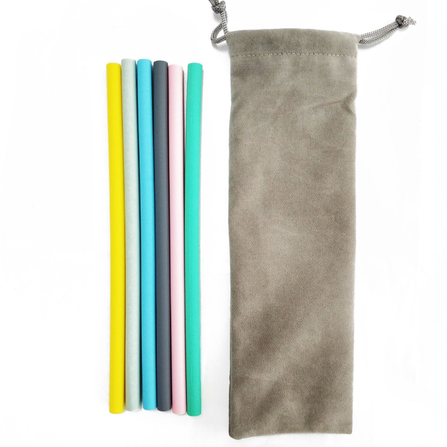 Foldable silicone hygienic portable ecological straw, Amazon