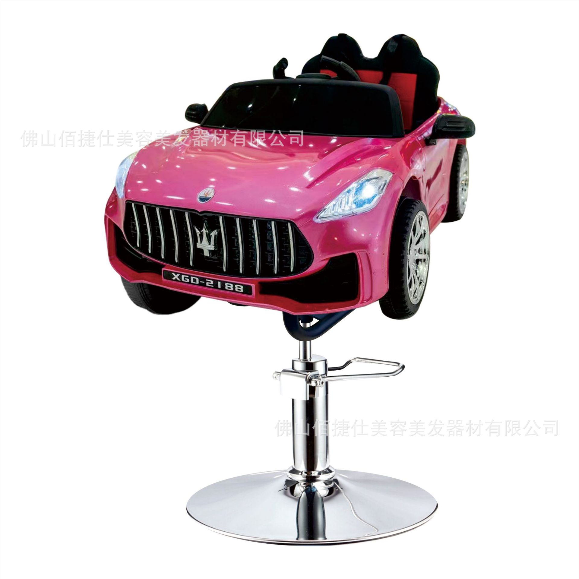 Asiento eléctrico de barbero infantil silla de barbero de automóvil elevación silla giratoria música barbero de automóvil para niños silla de corte de pelo para niños