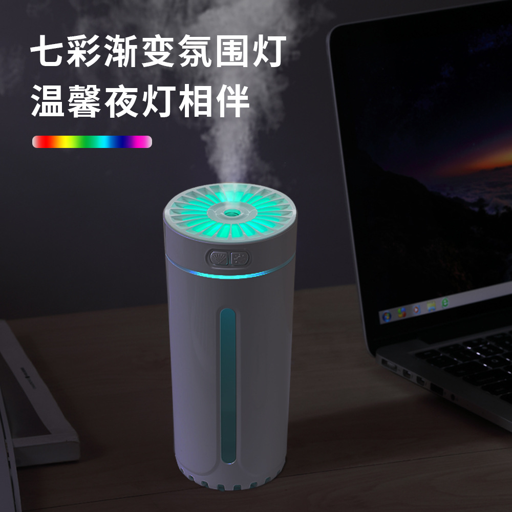 Nuevo humidificador de taza fantasma usb mini escritorio interior para el hogar máquina de aromaterapia en el automóvil purificador de aire
