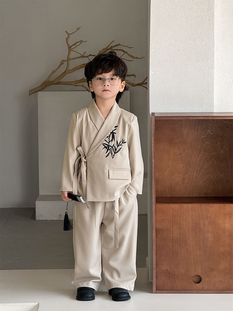 Бежевый комплект, штаны, 2 предмета