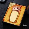 The relief tiger head rocker rocker rocked straight inflatable windproof lighter creative personality advertising gift lighter manufacturer wholesale