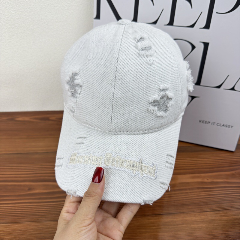 Sombrero de béisbol de letras - Blanco