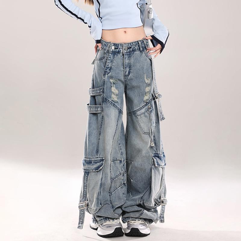 American Retro Workwear Jeans for Men and Women, Spring 2025 New Style, High-End Loose Casual Slimming Multi-Pocket Pants American Retro Workwear Jeans for Men and Women, Spring 2025 New Style, High-End Loose Casual Slimming Multi-Pocket Pants