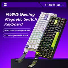 FURYCUBE ロシア M68HE 磁気軸キーボードメカニカルカスタマイズ有線 RT e スポーツ FPS ゲーム専用キーボード