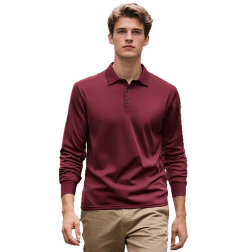 Wholesale Autumn Fashion Sporty Casual Long-Sleeve POLO Shirts for Men Loose Qing European Size Sweatshirts for Men Breathable