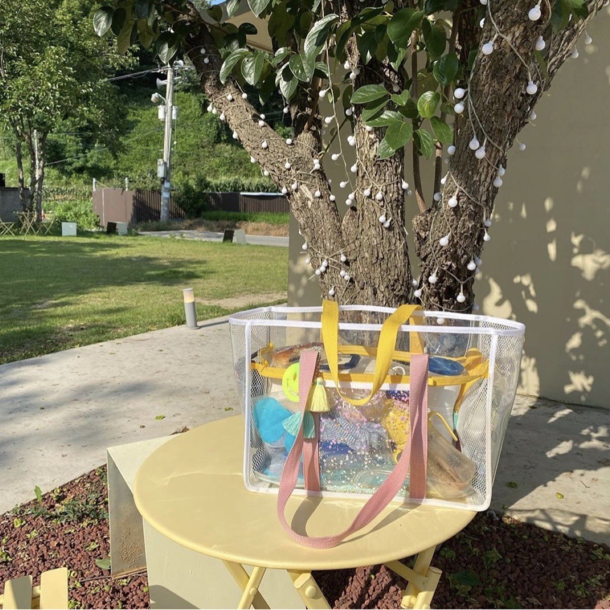 INS gran capacidad transparente jalea playa hombro bolsa de viaje portátil PVC impermeable momia lavado fitness bolsa de natación