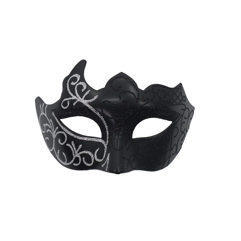 Tronos transfronterizos Amazon venta caliente máscara de fiesta de disfraces traje de moda pintura de media cara máscara de fiesta de carnaval