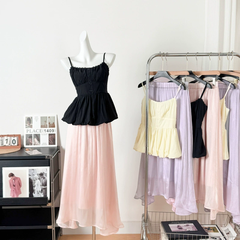 Летняя одежда с полным набором 2025 новых летних платьев