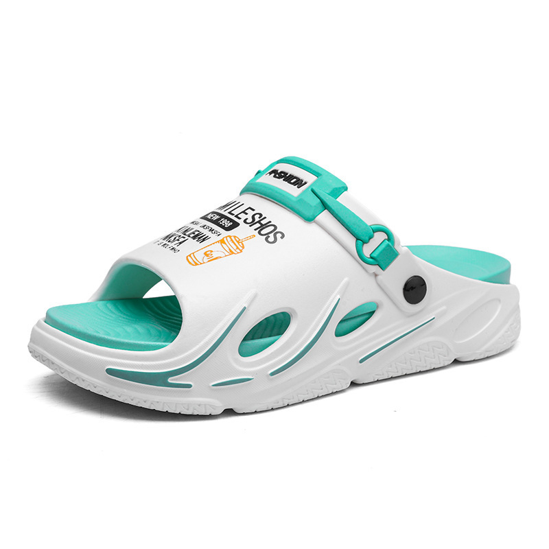 Verano de dos colores de dedos abiertos ventilados un hombre al aire libre casa dos zapatillas de playa zapatillas frías