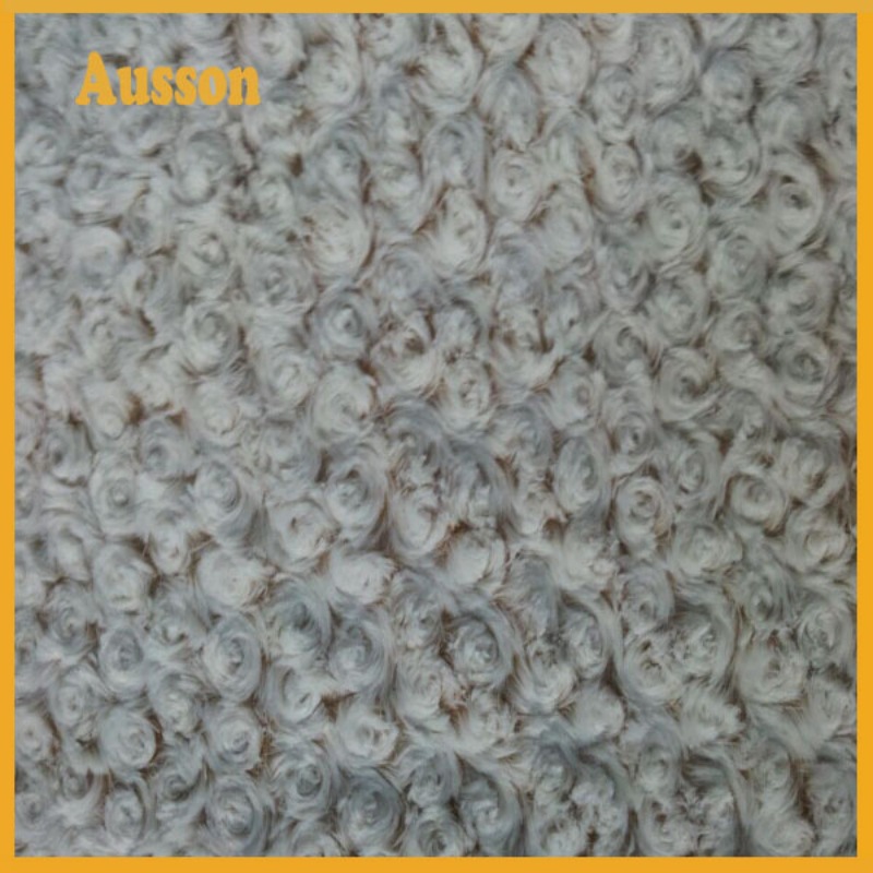 背印磨圈PV绒玫瑰花面料家纺面料毯子面料地垫面料床上用品面料