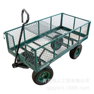 Multiple Styles of Garden Transport Tool Carts, Four-Wheel Detachable Garden Carts