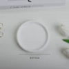 White small round tray
