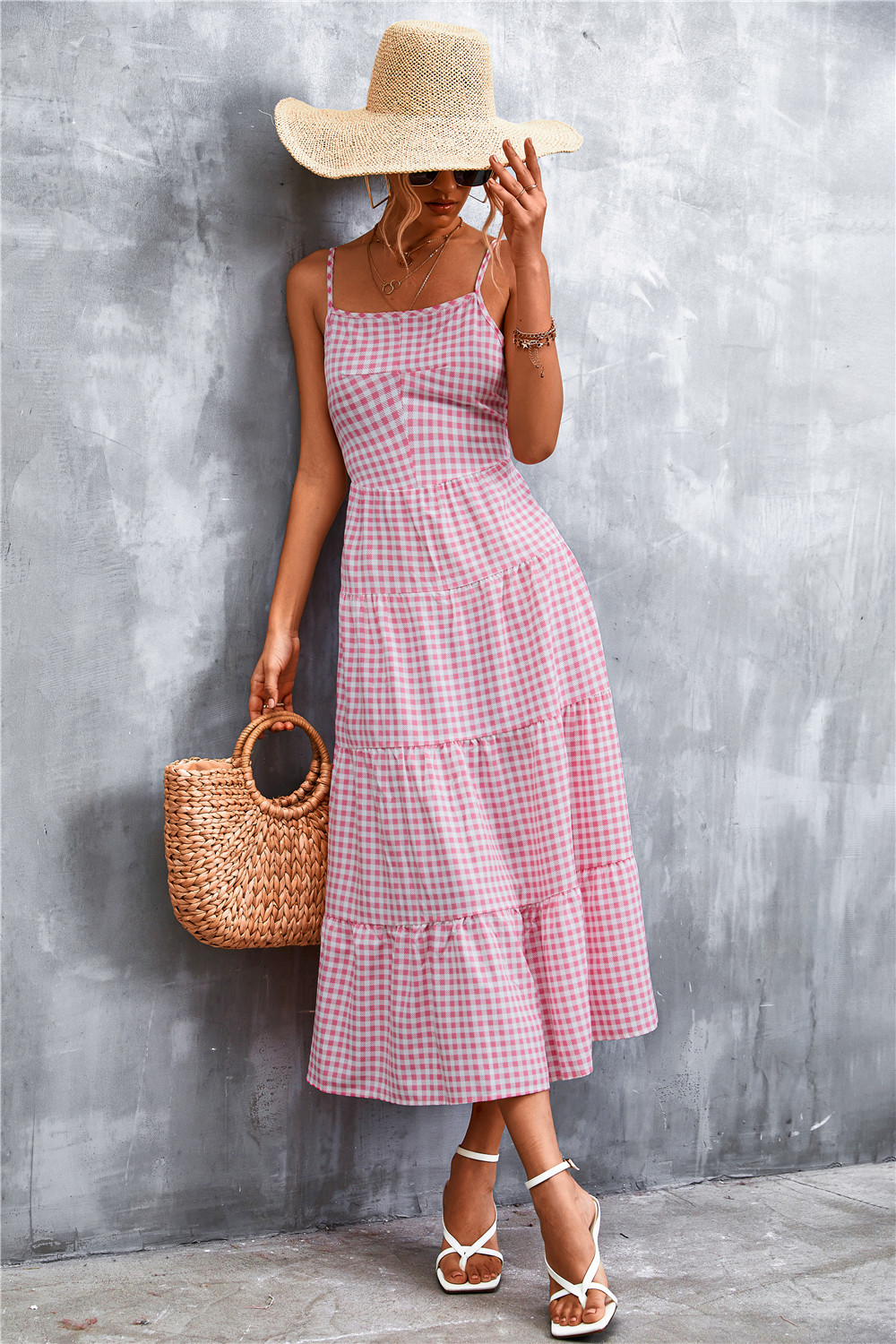 Women's Mid-length Lace-up Dress With Open Back For Summer_voghion.com