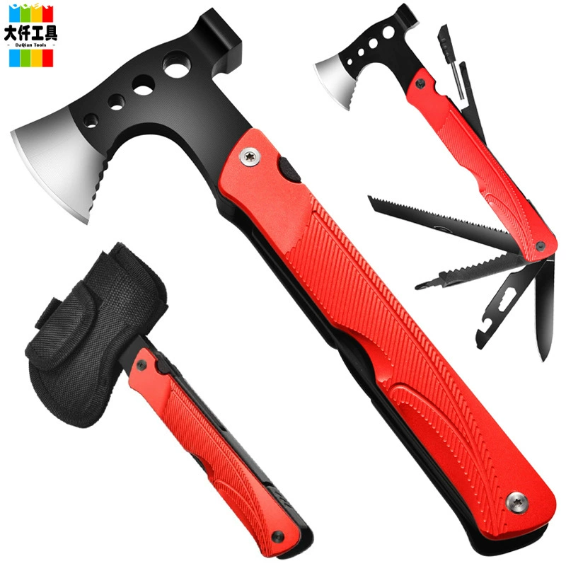 Трансграничная амазонка взрывы многофункциональный топор удлиненные ручки топор молоток на открытом воздухе кемпинг портативный комбинированный инструмент