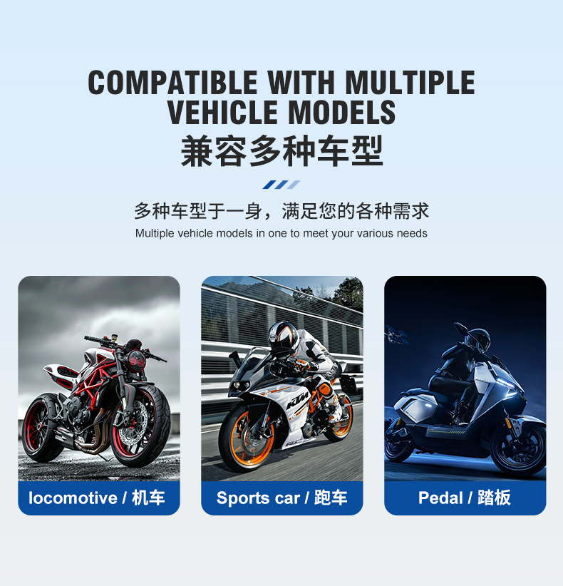 Motorcycle Audio Aluminum Alloy Led Digital Display Bluetooth Mp3 Audio Mobile Phone App Control