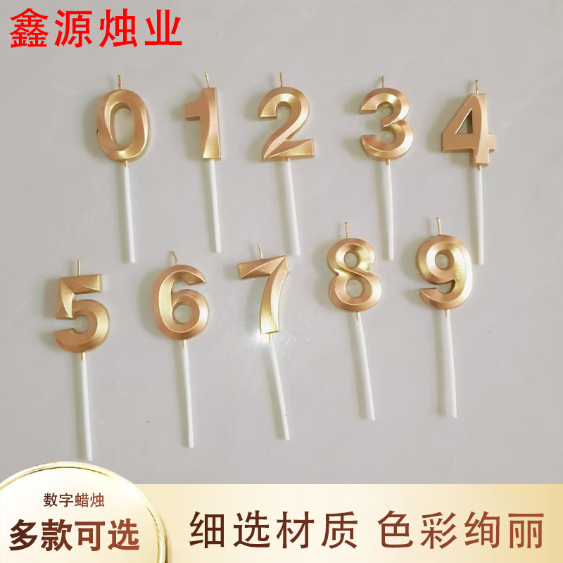 Red de celebridades de la red pastel de cumpleaños vela lápiz romántico inglés tridimensional estrella de cinco puntas creativa número amor fiesta de diamantes