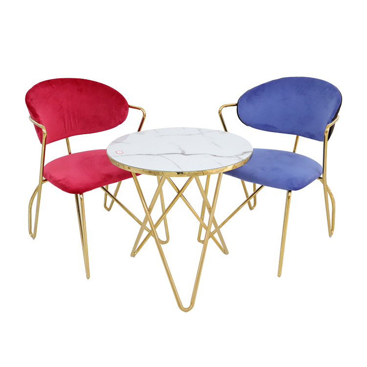 Silla de comedor de exportación personalizada silla de hierro forjado italiana silla de mesa de comedor de lujo ligera silla de comedor de alto nivel