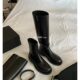 Grape mother with South Island story ~ two-wear version detachable knight leather boots thick heel boots women's autumn and winter