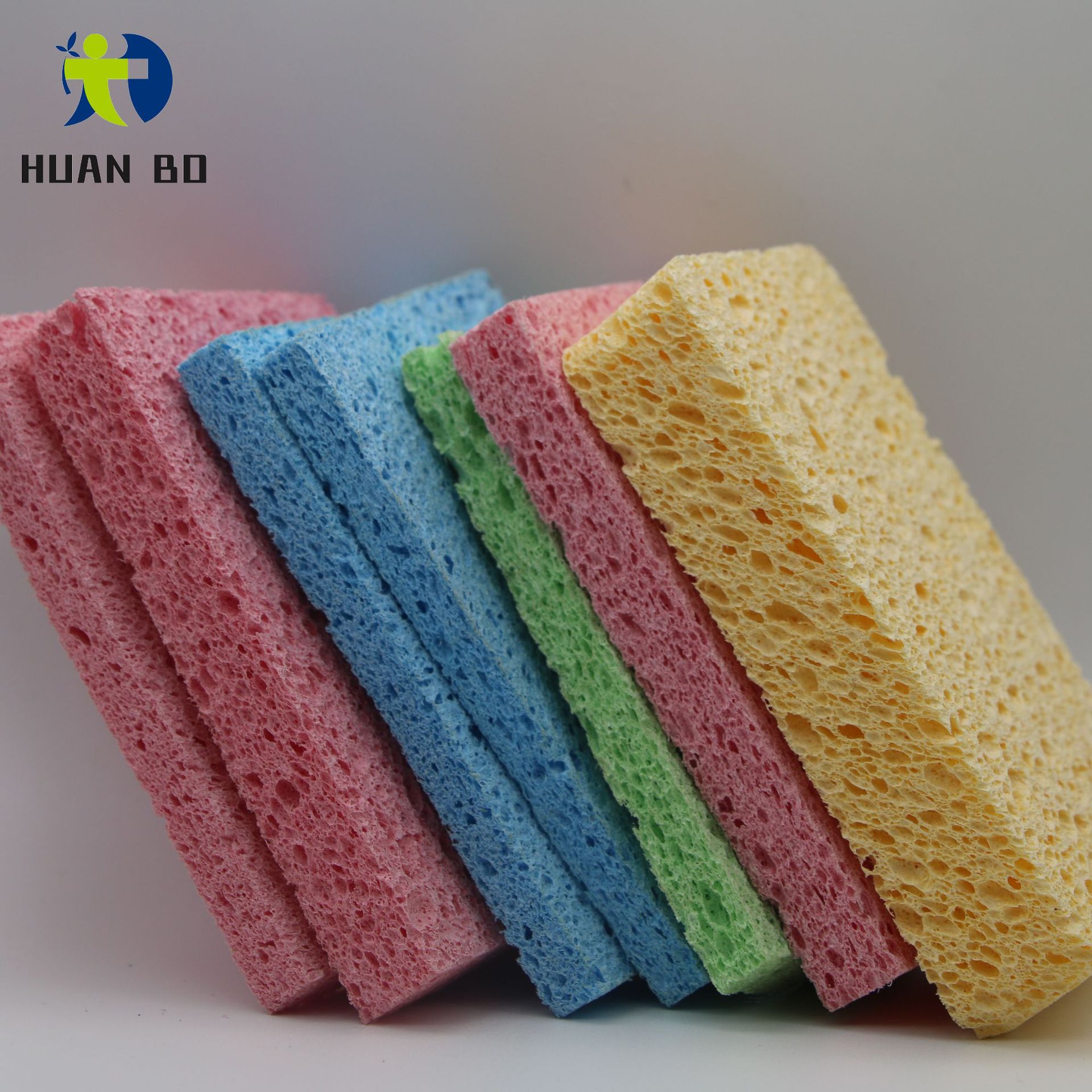 东莞厨房洗碗清洁吸水吸油海绵黄色方形大孔木浆海绵速干吸油神器