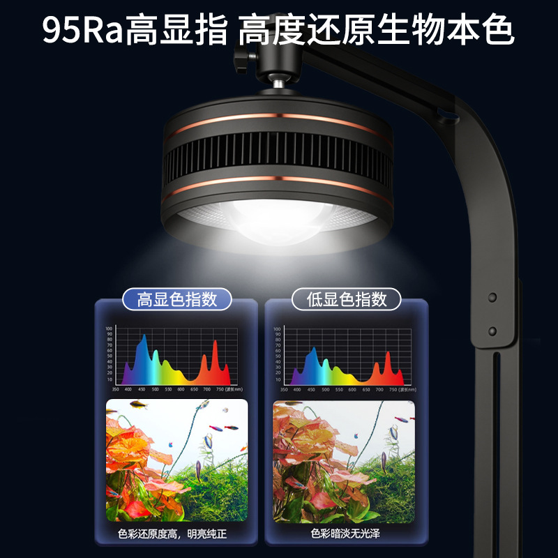 Xiaoxiaoyu 水槽ネイティブストリーム特別な照明金魚ランプ観賞用ランプ高輝度藻類水生植物 LED ダウンライト