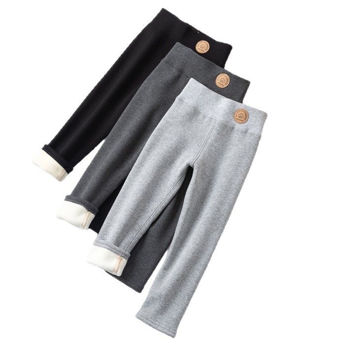 Niñas de algodón leggings niños de mediana edad otoño y invierno ropa exterior de algodón de cordero grueso pantalones de algodón calentador image 5