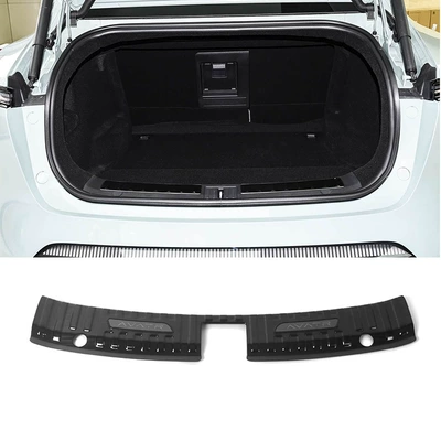 Dekorativ pedal başlıqları: Strip Modification, Welcome Pedal, Trunk - trunk-inside-1-piece-of-inner-rear-guard-stainless-steel-black-titanium-brushed-for-avatr-11