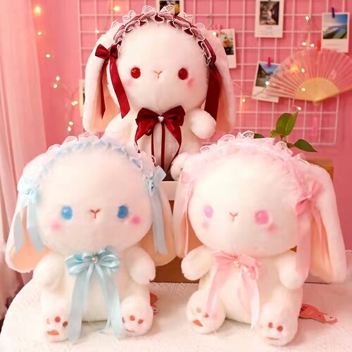 Plush Toy Cute Lolita Rabbit Doll Rag Doll Doll Catching Machine Doll Holiday Gift Event Wholesale
