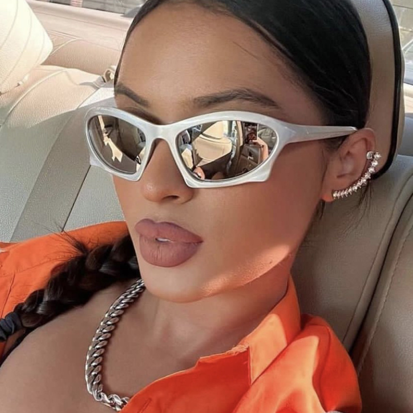 Irregular Sunglasses Outdoor Sports Y2K Sunglasses 2022 New Cross-Border Retro Trendy Street Photography Ins Sunglasses Women
