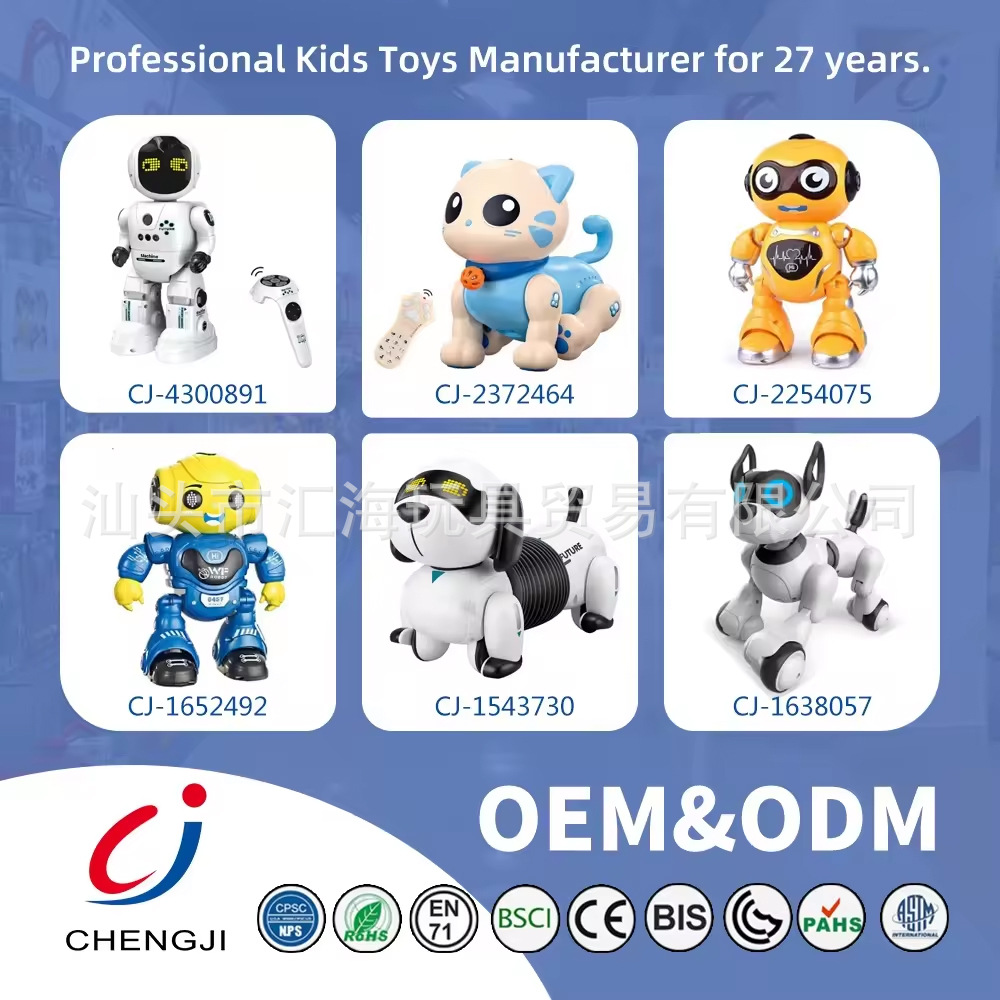 Transfronterizo inteligente compañero robot gato bebé carga control remoto mascota gato EN71 certificado juguete robot eléctrico