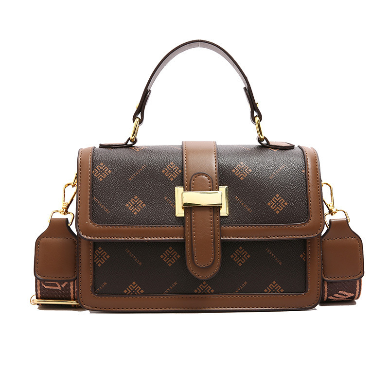 Bolsos 2024 bolsos de mujer de moda bolsos de mensajero retro de alta gama de moda bolso de hombro de estilo occidental bolso cuadrado pequeño portátil