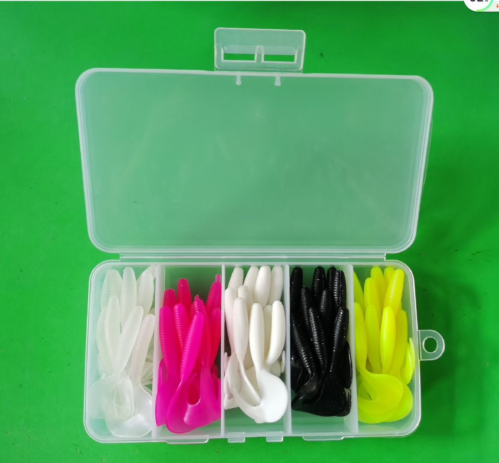 Factory fishing gear wholesale Luya bait fake bait soft bait soft bait imitation bait rolling tail box