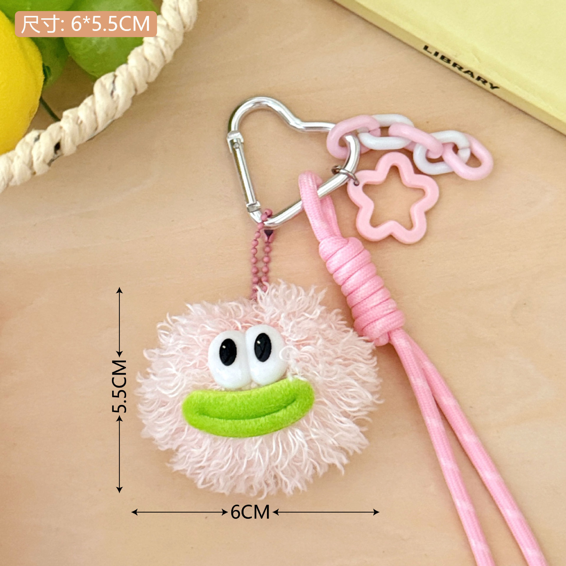 Creativo bolso de peluche muñeca colgante llavero de automóvil colgante universal chica corazón bolso de peluche colgante mayorista