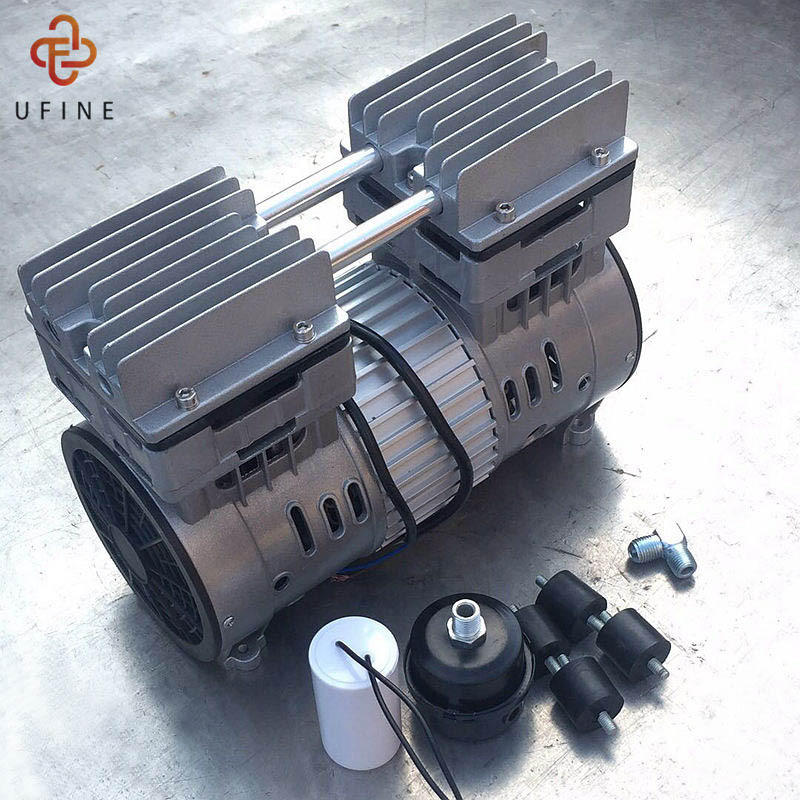 小型无润滑油空气压缩机配件 550瓦气泵消声器电容弯头脚柱套装