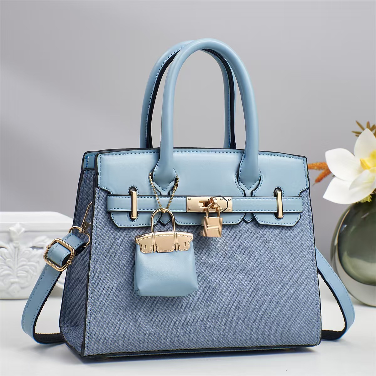 Textura, bolso atmosférico, bolso diagonal de viajero de color sólido para mujer, bolso de mensajero de moda para mujer