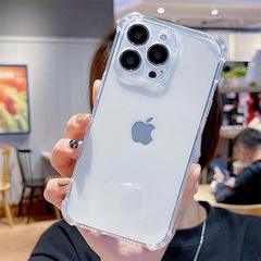 iPhone13保護カバーに適した四隅エアバッグ落下防止透明14pro/16ソフトシェルApple 17携帯電話ケース