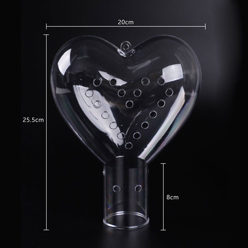 Creativo neto rojo pequeña flor roja dulce onda bola material transparente acrílico decorativo bola ramo para la producción de bricolaje