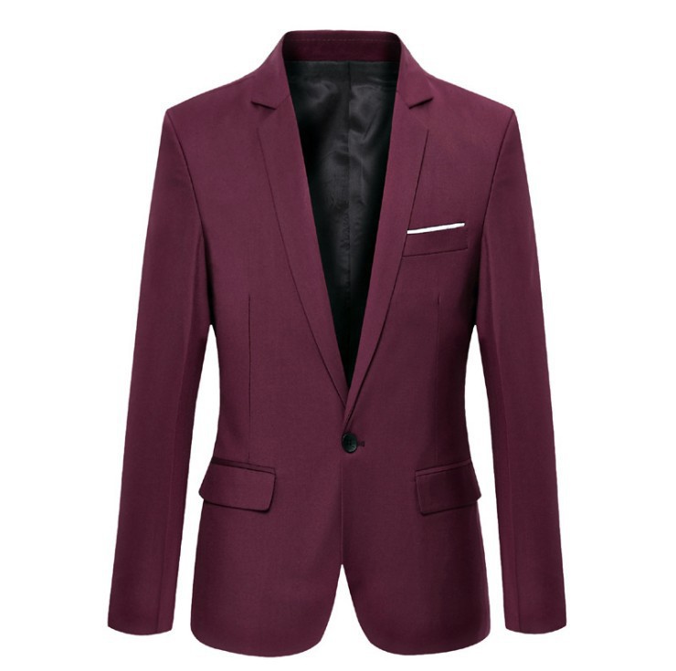 Chaqueta de primavera y otoño para hombre Traje casual de estilo coreano Chaqueta de hombre slim fit traje de negocios profesional Sina mejor hombre ropa formal