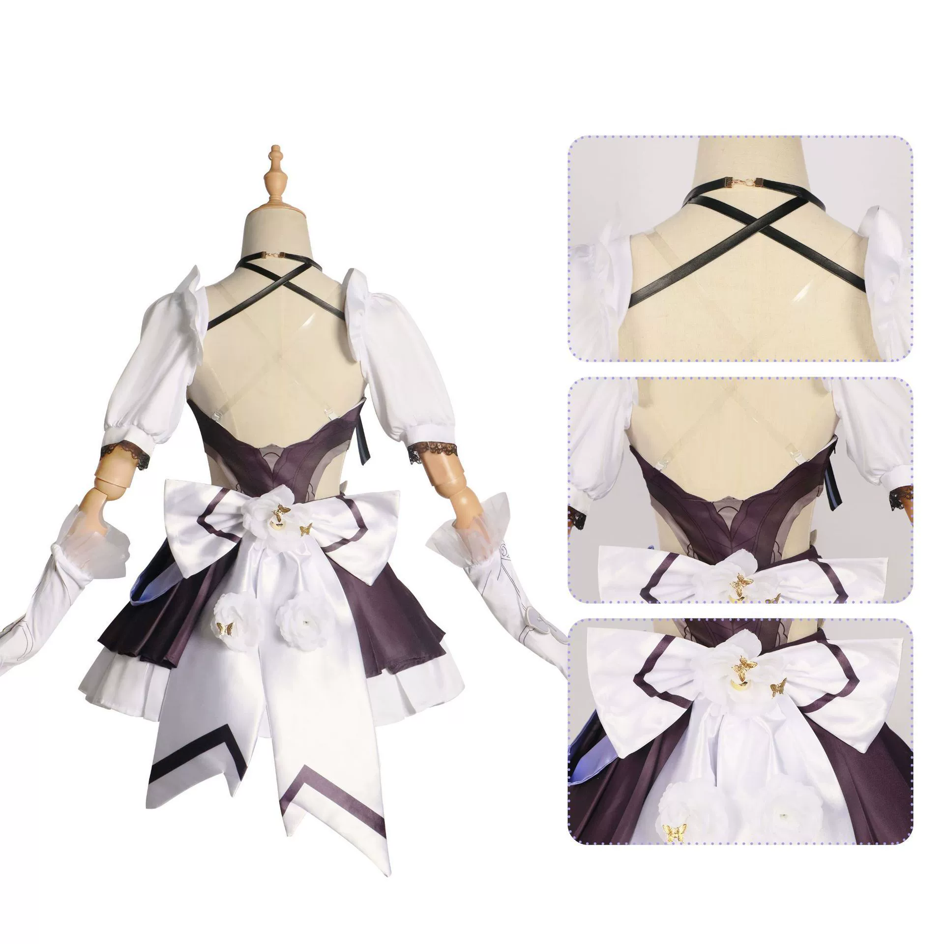 Косплей-костюм Honkai Impact 3 Alicia — костюм горничной полный набор с париком и аксессуарами, разные размеры