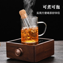 新款批發玻璃試管茶漏茶濾創意茶葉濾茶包辦公室茶具配件泡茶器