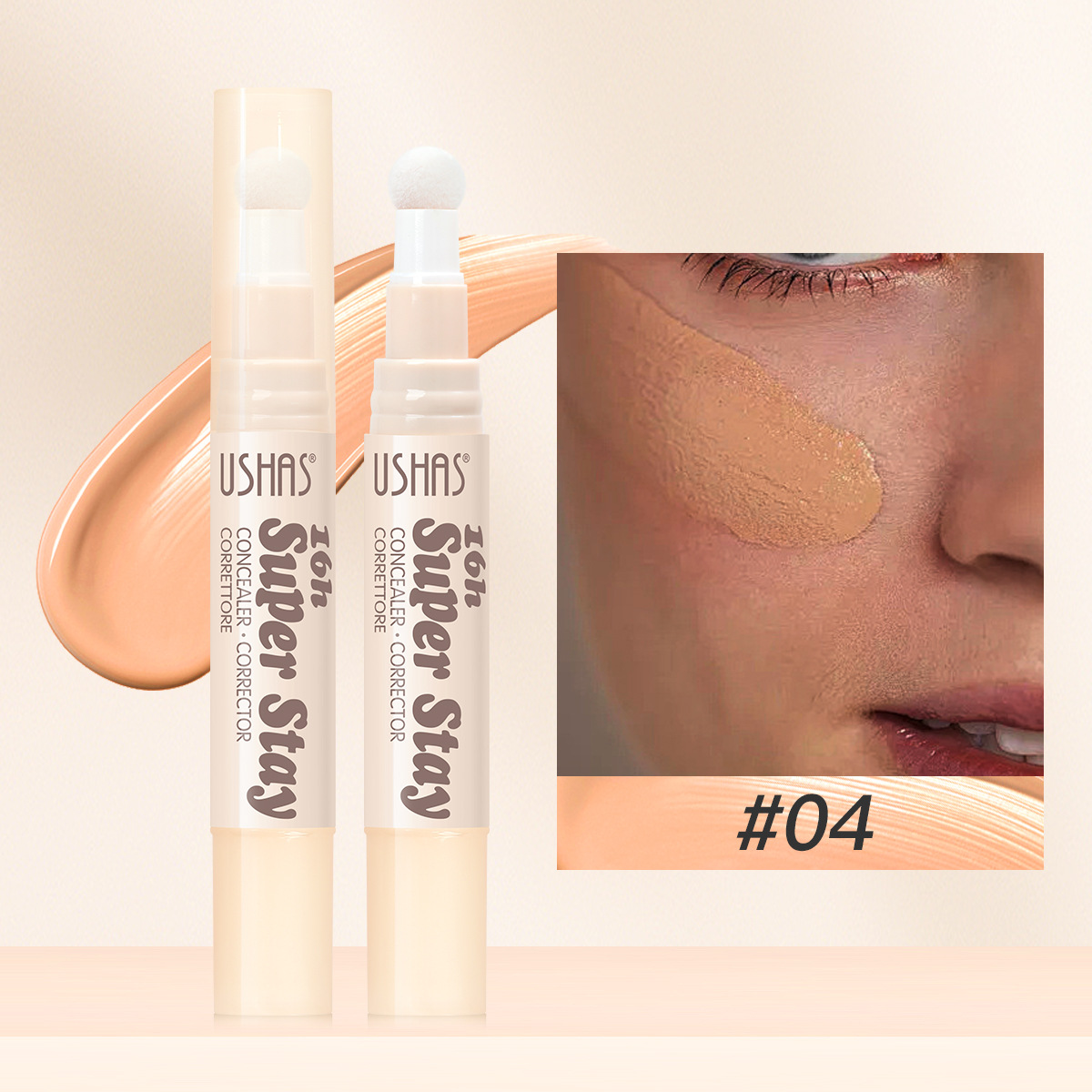 USHAS punto transfronterizo de venta caliente barra de base blanqueador para aclarar la piel, círculos oscuros al por mayor blanqueador UC111