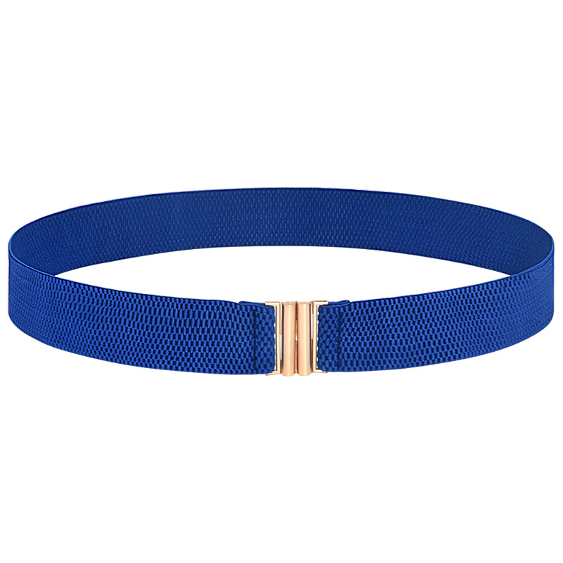3cm gold buckle/fresh blue