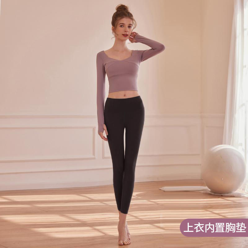 보라색 검은 색 바지 [가슴 패드 포함] RTC30874