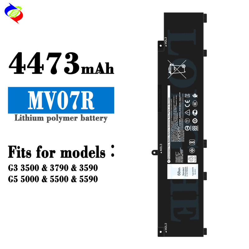 Suitable for Dell Mv07R Laptop Battery G3 3500 3790 3590 G5 5000 5500 5590